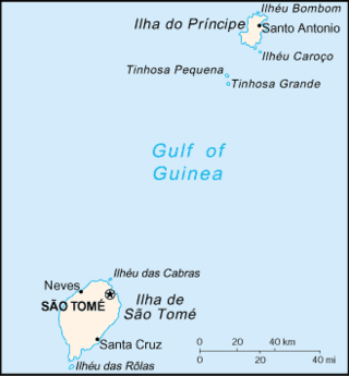 Kaart van Sao Tomé en Principe