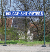 Naambord station Brugge-Sint-Pieters