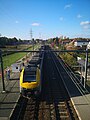 Station Kiewit met Desiro MS08/AM08 trein naar Hasselt. 2020