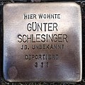 Stolperstein für Günther Schlesinger