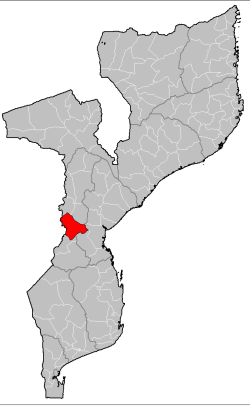 Sussundenga District on the map of Mozambique