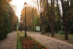 The Iași Botanical Garden, main entrance (east).JPG