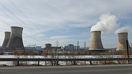 Three Mile Island from Middletown, Pennsylvania in 2014 Three Mile Island Nuclear Generating Station.jpg