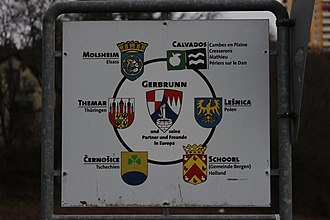 Straßenschild in Gerbrunn