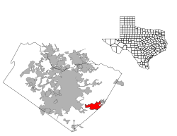 موقعیت گارفیلد، تگزاس در نقشه
