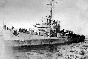 USS Richey (DE-385) на ходу, около 1944 года. Jpg