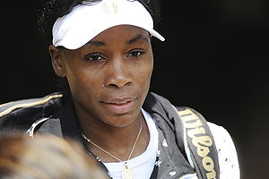 Venus Williams during the 2009 Wimbledon Champ...