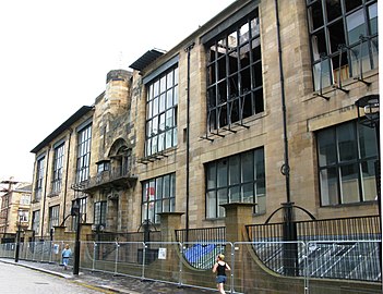 «Школа искусств Глазго», Чарльз Ренни Макинтош, Глазго, Шотландия, 1909 год