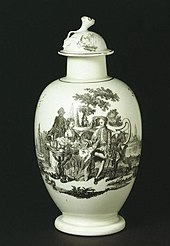 Tea canister, about 1768, Worcester porcelain factory V&A Museum no. 1448&A-1853. Worcestervanda.jpg