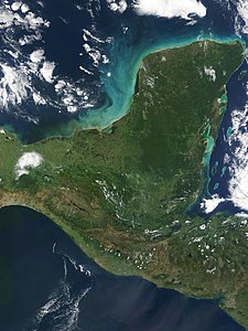 Satellitnbuidl vo da Hoibinsl Yucatan