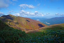 前神室山と雄勝・秋ノ宮の集落