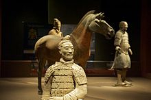 Warriors of the Terracotta Army; c. 214 BC; terracotta; height (average soldier): c. 1.8 m; Lintong District (Xi'an, Shaanxi, China) 01 terracottawarriorsgroup.jpg