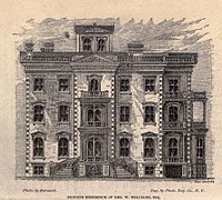 La casa en una guía de 1875.
