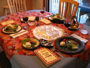 A Seder table setting A Seder table setting.jpg