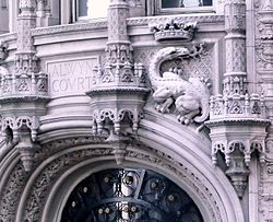 Detail over doorway