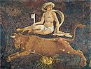 Francesco del Cossa, segno zodiacale del Toro, dettaglio, mese di Aprile