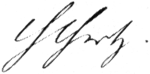 Heinrich Rudolf Hertz – podpis