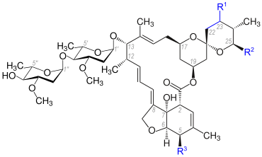 Grundstruktur der Avermectine