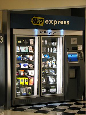 English: Best Buy Express vending machine, in ...