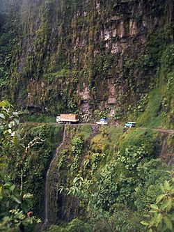 A Yungas út San Pedrónál