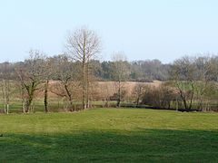 Le vallon du Boulou à l'est du lieu-dit les Farges, à Paussac-et-Saint-Vivien.