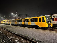 A new Class 555 unit on pre-delivery testing in Switzerland, November 2022 Br class555 002 arth-goldau XAM-E1 (cropped).jpg