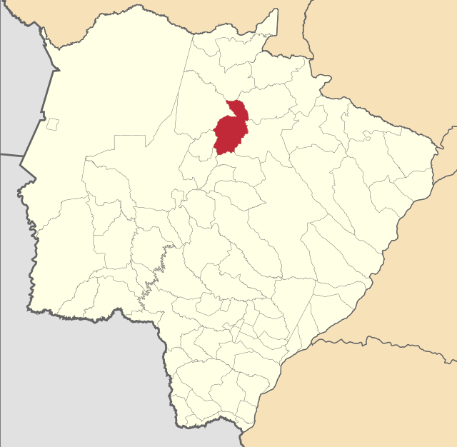 Localização de São Gabriel do Oeste em Mato Grosso do Sul