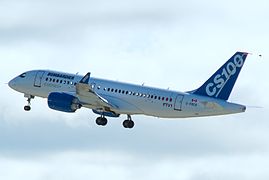 CS100 FTV-1 en montée initiale lors du premier vol.