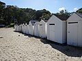 Cabines de bain de la plage