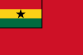 Handelsflagge von Ghana
