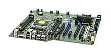 Dell Precision T3600 System Motherboard, used in professional CAD Workstations. Manufactured in 2012 Computer-motherboard.jpg