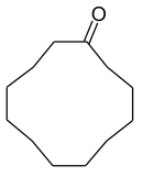 Strukturformel von Cyclododecanon