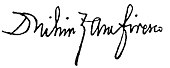 signature de Duiliu Zamfirescu