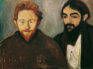 Edvard Munch: Der Maler Paul Herrmann und der Arzt Paul Contard, 1897