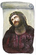 Ecce homo, före restaureringen.