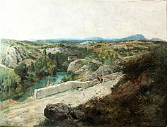 Figures dans un paysage, 1876.
