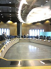 Заседателната зала на Европейската Комисия