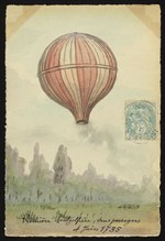 Первый воздушный шар братьев Монгольфье, 1783 г.