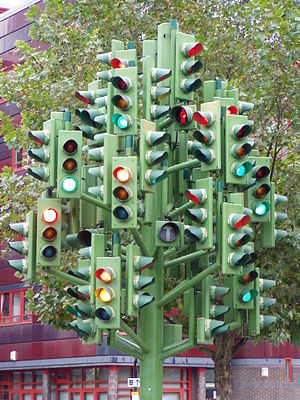 Traffic lights in London