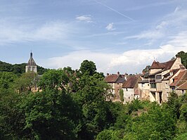 Gezicht op Gargilesse-Dampierre