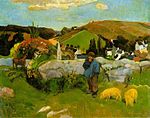 The Swineherd, Brittany (1888)