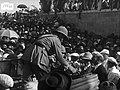 Weizmann accompanies Allenby to his car and shakes his hand after the meeting is over.