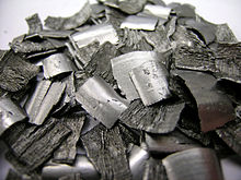 Pieces of hafnium Hafnium bits.jpg