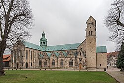 Hildesheim Cathedral (UNESCO World Heritage Site) And the cathedral square (Domhof), Hildesheim's founding place.