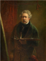 zelfportret door Jacobus Josephus Eeckhout overleden op 25 december 1861