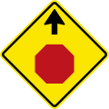 W27 Stop ahead