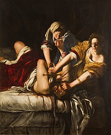 Artemisia Gentileschi, Judith décapitant Holopherne, 1614 à 1620, musée de capodimonte