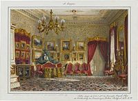 Roter Salon der Kronprinzessin Olga, 1860.