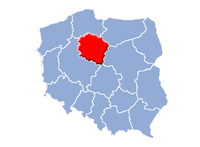 Kujavien-Pommerns vojvodskaps läge i Polen.