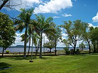 On the shores of Ypacarai Lake, in San Bernardino, Paraguay